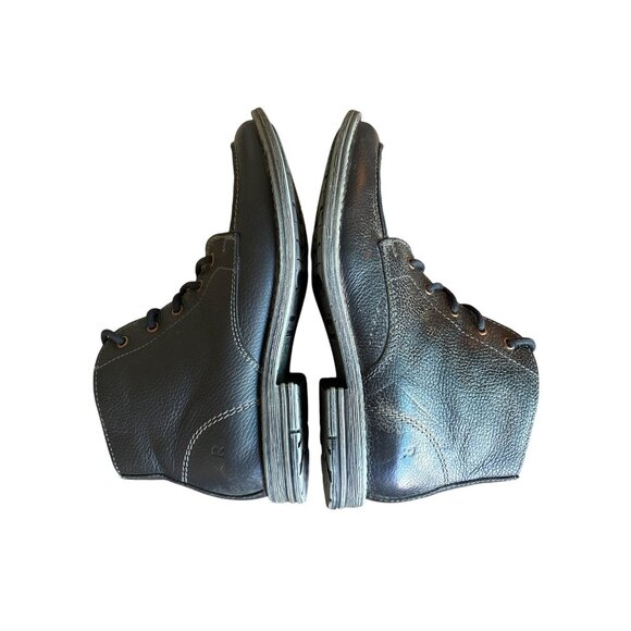 Roan Cass BLACK BARCELONA Handmade Ankle Lace Up Boots Size 10 Bed Stu - Picture 9 of 14